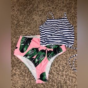 Cute patterned bikini swimwear